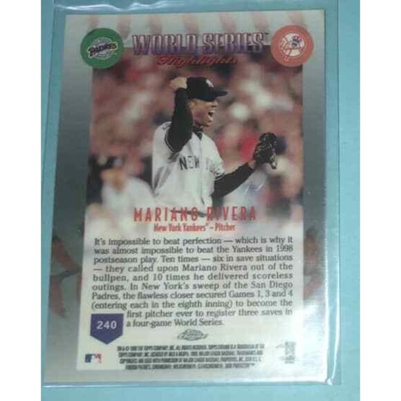 1999 Topps Chrome,7 WSeries Cards New York YANKEES Cards #234-240 RIVERA++ - Picture 2 of 2
